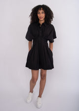 Lorine Shirt Dress | Black