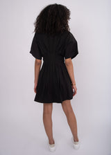 Lorine Shirt Dress | Black