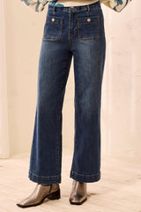 Sophia Curvy Straight Ankle Jeans | Dusk