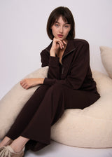 Seanni Half Zip Pullover | Brown