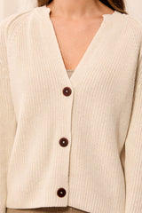 Knit Cardigan | Oatmeal