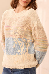 Embroidered Sweater | Azure