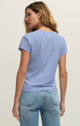 Modern V-Neck Tee | Blue Light