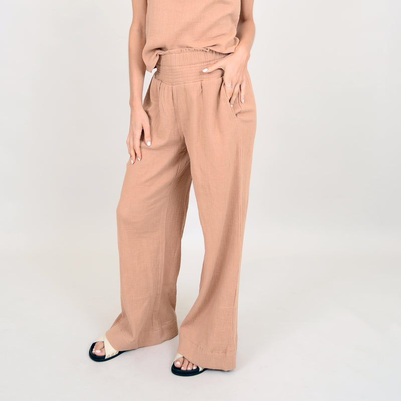 Anokia Gauze Pants | Cinnamon - FINAL SALE