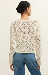 Hullen Crochet Sweater | Cloud