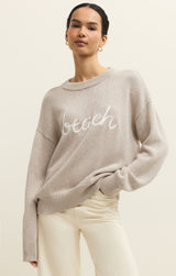 Beach Boyfriend Sweater | Natural Heather