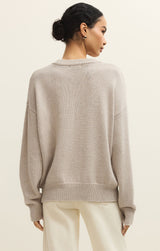Beach Boyfriend Sweater | Natural Heather