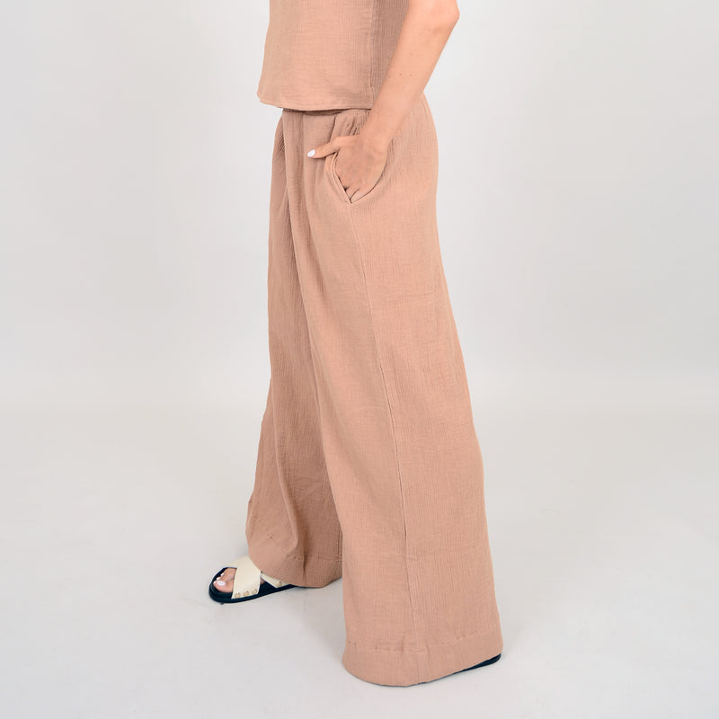 Anokia Gauze Pants | Cinnamon - FINAL SALE