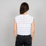 Saige Knit Tank | White