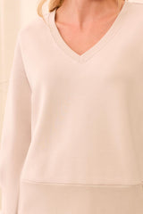 V-Neck Top | Sand Dune