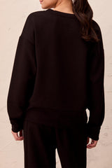 V-Neck Top | Black