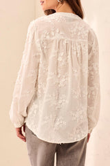 Floral Cotton Blouse | Cream