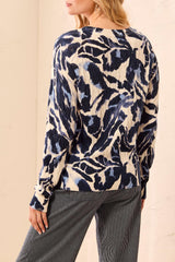 Printed Cable Crew | Blue Fog