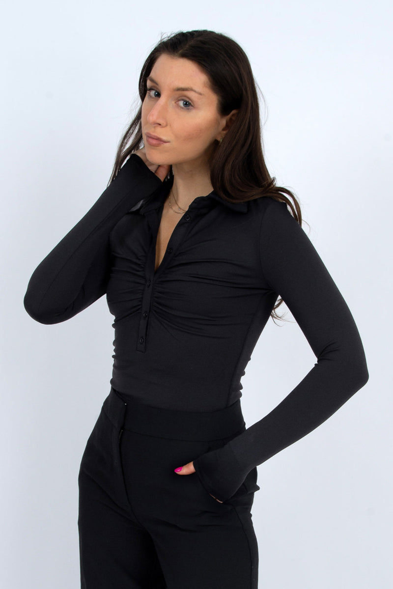 Jori Long Sleeve Top | Black