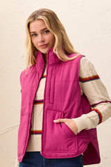 Packable Puffer Vest | Mulberry