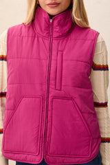 Packable Puffer Vest | Mulberry