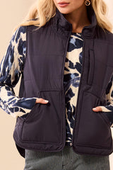 Packable Puffer Vest | Sapphire