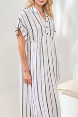 Sophie Dress | Black Stripe