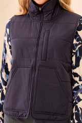 Packable Puffer Vest | Sapphire