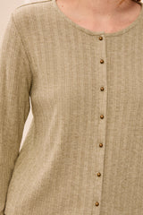 Pointelle Cardigan | Aloe