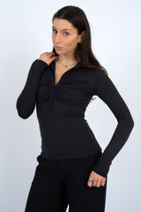 Jori Long Sleeve Top | Black