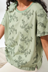 Flora Tee | Moss