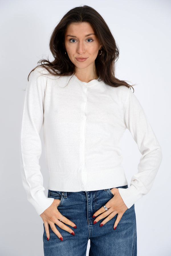 Astraea Cardigan | Winter White