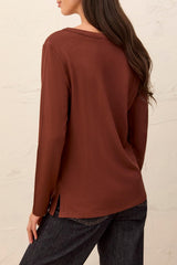 Soft French Terry Long Sleeve | Rustic Brown