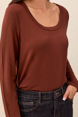 Soft French Terry Long Sleeve | Rustic Brown