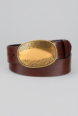 Smooth Leather Belt | Brown