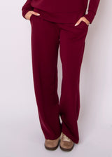Victoria Straight Leg Pants | Oxblood