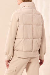 Quilted Puffer Vest | Sand Dune
