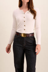 Smooth Leather Belt | Brown