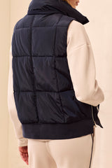 Quilted Puffer Vest | Sapphire
