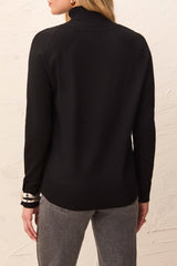 Long Sleeve Turtle Neck | Black