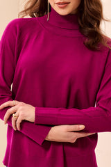 Long Sleeve Turtle Neck | Mulberry