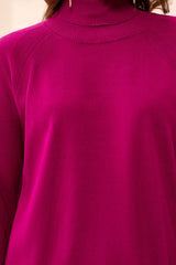 Long Sleeve Turtle Neck | Mulberry