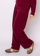 Victoria Straight Leg Pants | Oxblood
