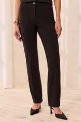 Fly Front Trouser | Black