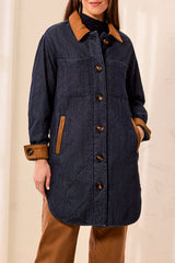Quilted Denim & Suede Jacket | Rinse