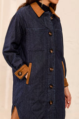Quilted Denim & Suede Jacket | Rinse
