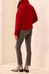 Lofty Chic Funnel Neck Coat | Pinot