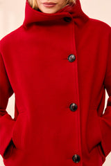 Lofty Chic Funnel Neck Coat | Pinot