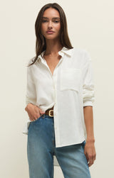 Alfie Button Up | White