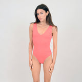 Valentina Double V Bodysuit | Radiant Red