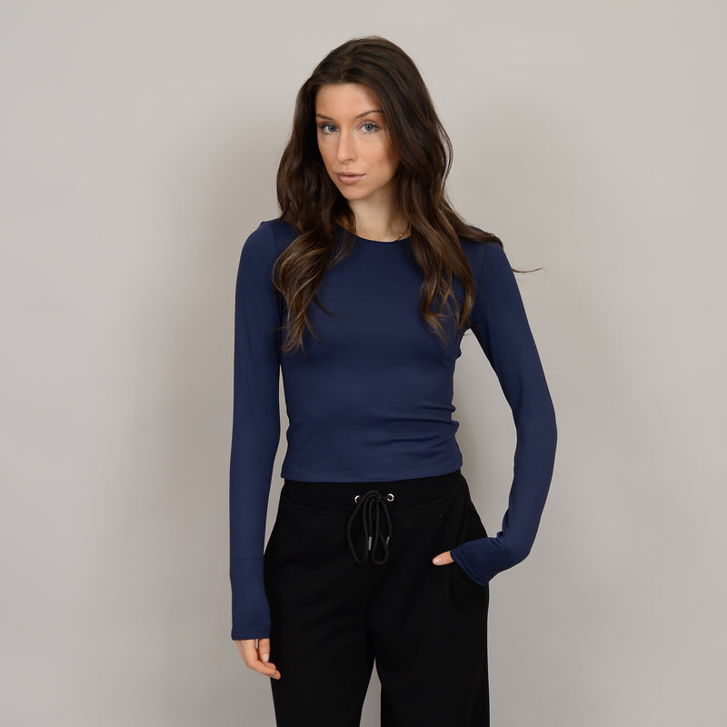 Roxie Long Sleeve Top | Navy