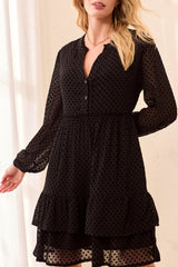 Polka Dot Dress | Black