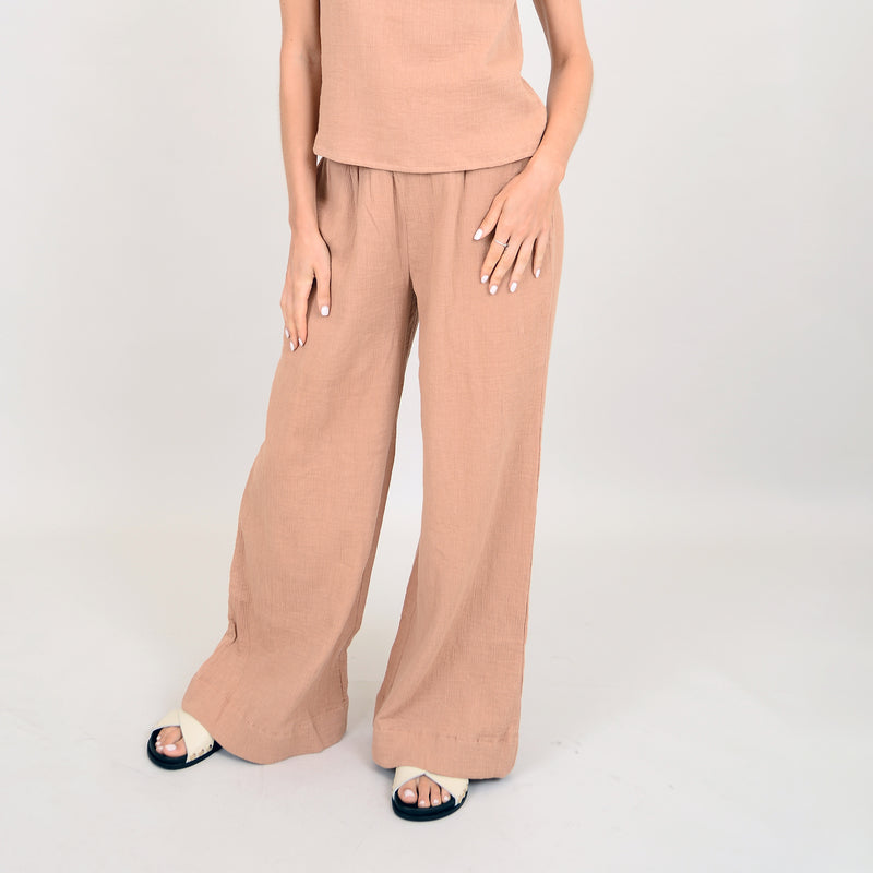 Anokia Gauze Pants | Cinnamon - FINAL SALE