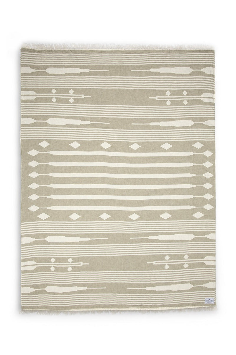 The Arrow Fleece Throw | Khaki