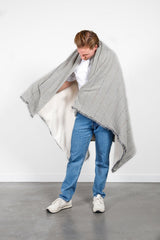 The Everest Fleece Throw | Grey